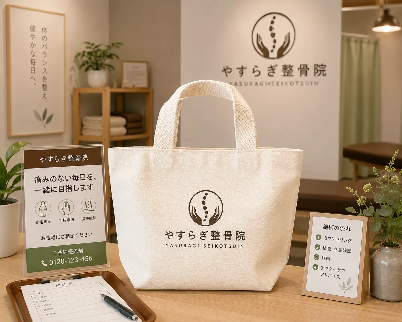 カフェ来店特典ミニトート